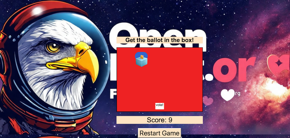 Vote game screenshot